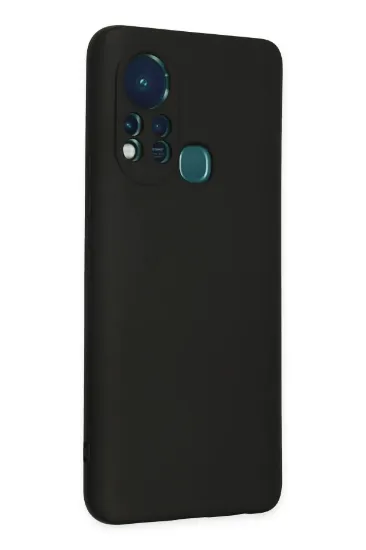 Newface İnfinix Hot 11s Kılıf Nano içi Kadife Silikon - Siyah resmi