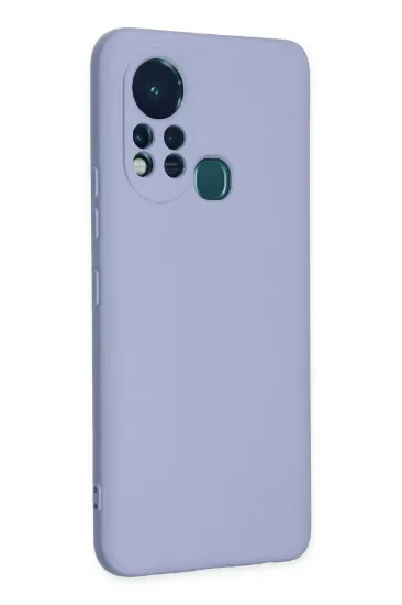 Newface İnfinix Hot 11s Kılıf Nano içi Kadife Silikon - Lila resmi