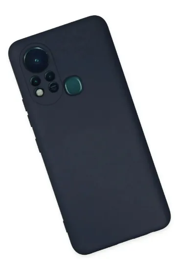 Newface İnfinix Hot 11s Kılıf Nano içi Kadife Silikon - Lacivert resmi