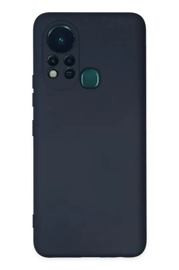 Newface İnfinix Hot 11s Kılıf Nano içi Kadife Silikon - Lacivert resmi