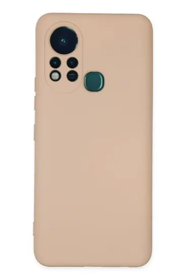 Newface İnfinix Hot 11s Kılıf Nano içi Kadife Silikon - Pudra resmi