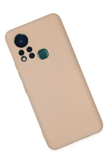 Newface İnfinix Hot 11s Kılıf Nano içi Kadife Silikon - Pudra resmi