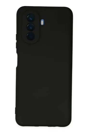 Newface Huawei Nova Y70 Kılıf Nano içi Kadife Silikon - Siyah resmi
