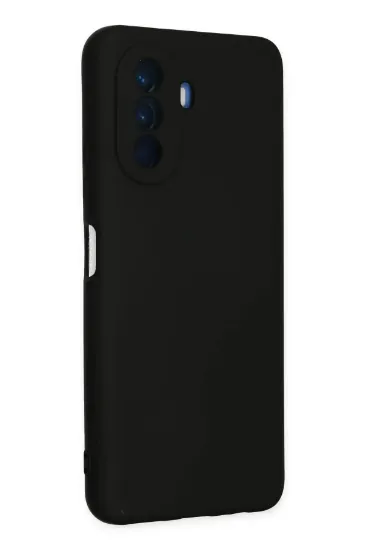 Newface Huawei Nova Y70 Kılıf Nano içi Kadife Silikon - Siyah resmi
