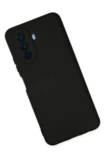 Newface Huawei Nova Y70 Kılıf Nano içi Kadife Silikon - Siyah resmi