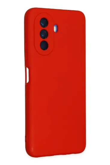 Newface Huawei Nova Y70 Kılıf Nano içi Kadife Silikon - Kırmızı resmi
