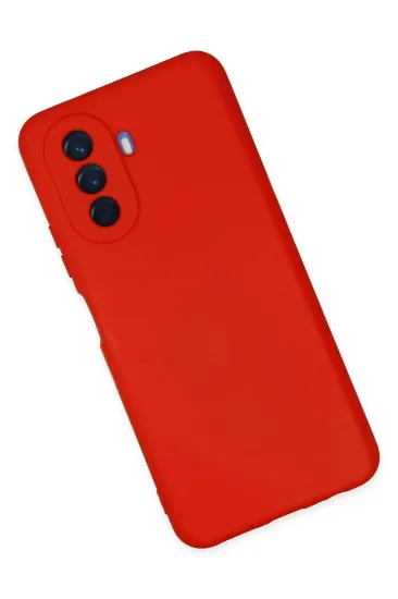Newface Huawei Nova Y70 Kılıf Nano içi Kadife Silikon - Kırmızı resmi
