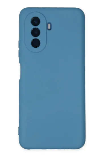 Newface Huawei Nova Y70 Kılıf Nano içi Kadife Silikon - Mavi resmi