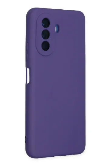 Newface Huawei Nova Y70 Kılıf Nano içi Kadife Silikon - Mor resmi