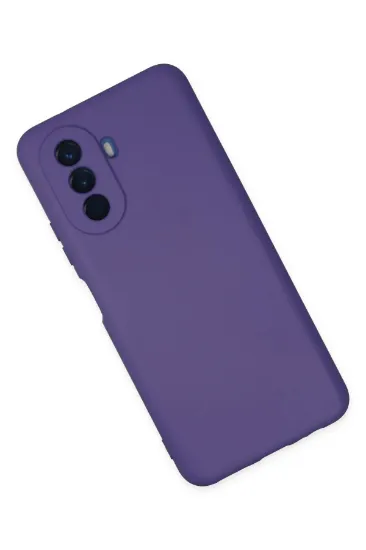 Newface Huawei Nova Y70 Kılıf Nano içi Kadife Silikon - Mor resmi