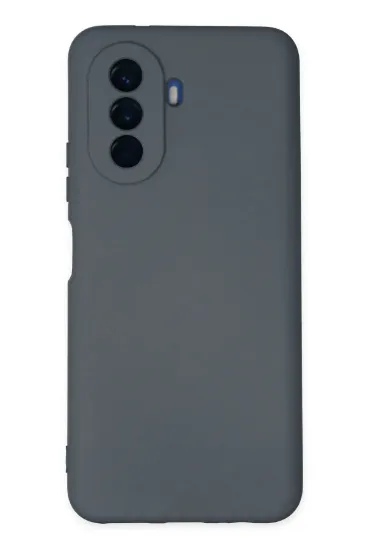 Newface Huawei Nova Y70 Kılıf Nano içi Kadife Silikon - Gri resmi