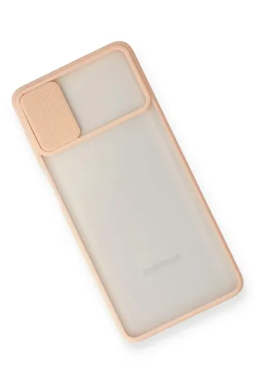 Newface Samsung Galaxy M51 Kılıf Palm Buzlu Kamera Sürgülü Silikon - Pembe resmi