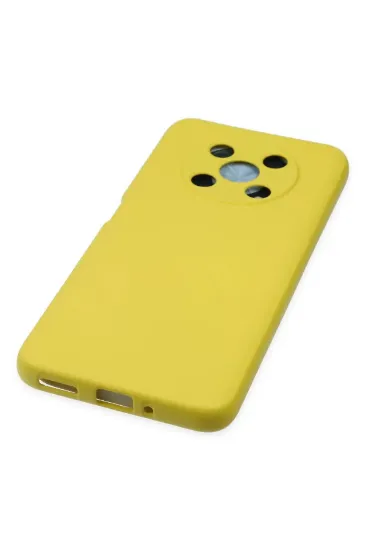 Newface Huawei Nova Y90 Kılıf Nano içi Kadife Silikon - Sarı resmi