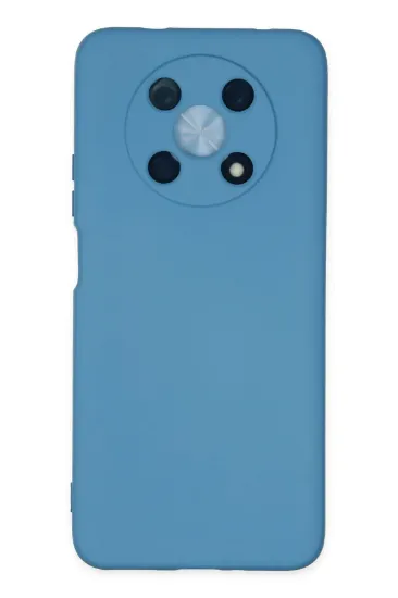 Newface Huawei Nova Y90 Kılıf Nano içi Kadife Silikon - Mavi resmi