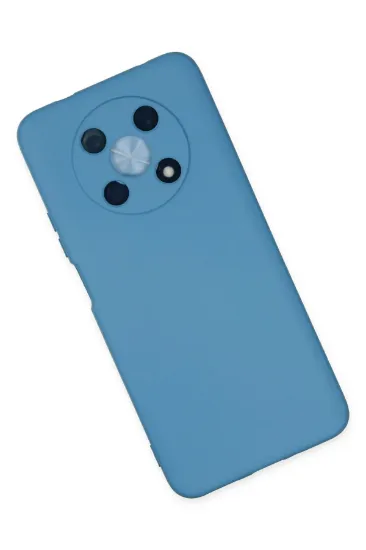 Newface Huawei Nova Y90 Kılıf Nano içi Kadife Silikon - Mavi resmi