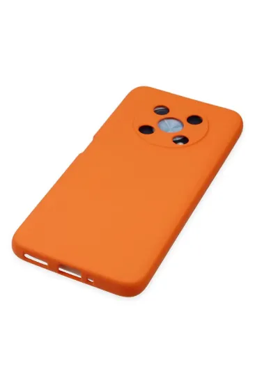 Newface Huawei Nova Y90 Kılıf Nano içi Kadife Silikon - Turuncu resmi