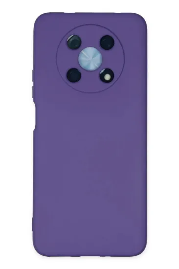 Newface Huawei Nova Y90 Kılıf Nano içi Kadife Silikon - Mor resmi