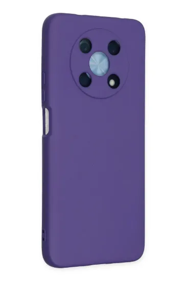 Newface Huawei Nova Y90 Kılıf Nano içi Kadife Silikon - Mor resmi