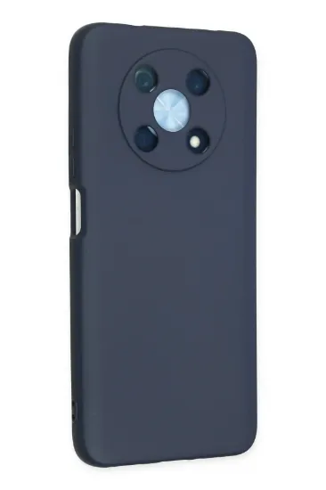 Newface Huawei Nova Y90 Kılıf Nano içi Kadife Silikon - Lacivert resmi