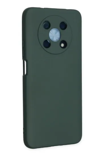 Newface Huawei Nova Y90 Kılıf Nano içi Kadife Silikon - Koyu Yeşil resmi