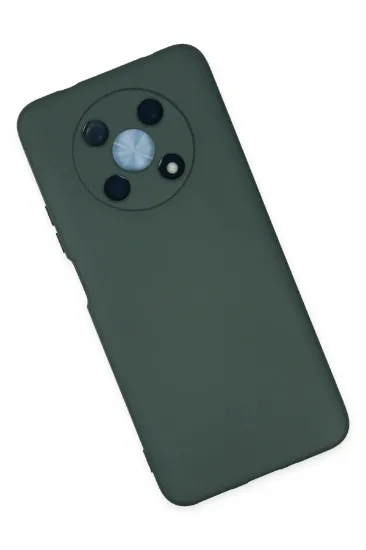 Newface Huawei Nova Y90 Kılıf Nano içi Kadife Silikon - Koyu Yeşil resmi