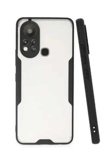 Newface İnfinix Hot 11s Kılıf Platin Silikon - Siyah resmi