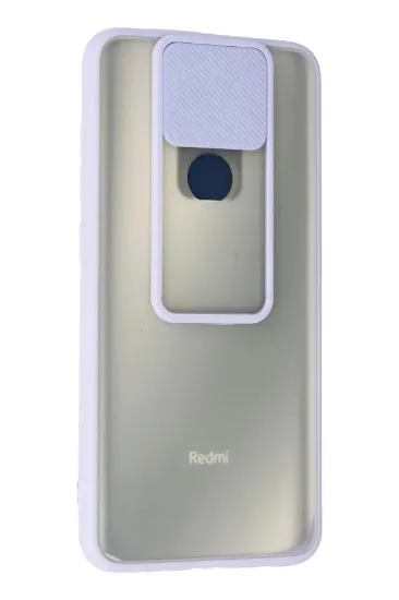 Newface Xiaomi Redmi Note 9 Kılıf Palm Buzlu Kamera Sürgülü Silikon - Lila resmi