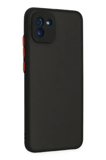 Newface Samsung Galaxy A03 Kılıf Montreal Silikon Kapak - Siyah resmi