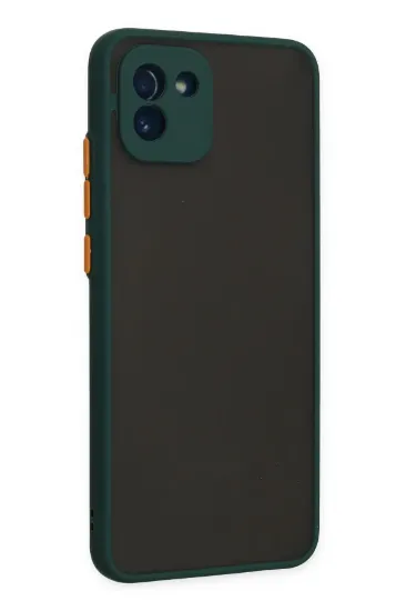Newface Samsung Galaxy A03 Kılıf Montreal Silikon Kapak - Yeşil resmi