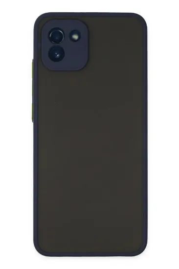 Newface Samsung Galaxy A03 Kılıf Montreal Silikon Kapak - Lacivert resmi