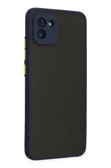 Newface Samsung Galaxy A03 Kılıf Montreal Silikon Kapak - Lacivert resmi
