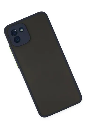 Newface Samsung Galaxy A03 Kılıf Montreal Silikon Kapak - Lacivert resmi