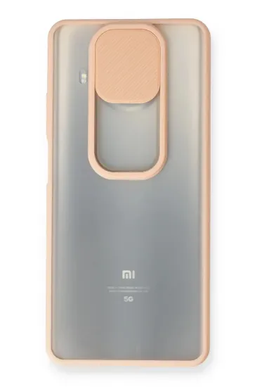 Newface Xiaomi Mi 10T Lite Kılıf Palm Buzlu Kamera Sürgülü Silikon - Pembe resmi