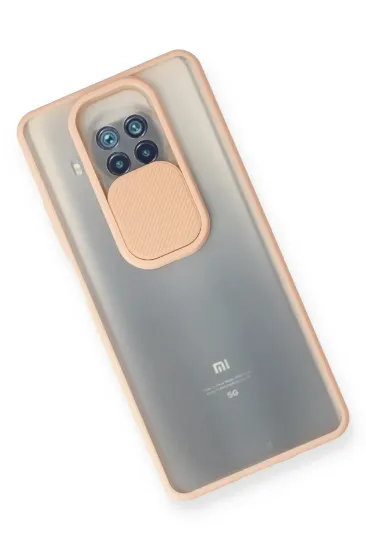 Newface Xiaomi Mi 10T Lite Kılıf Palm Buzlu Kamera Sürgülü Silikon - Pembe resmi