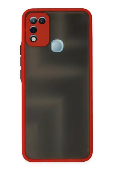 Newface İnfinix Hot 10 Play Kılıf Montreal Silikon Kapak - Kırmızı resmi