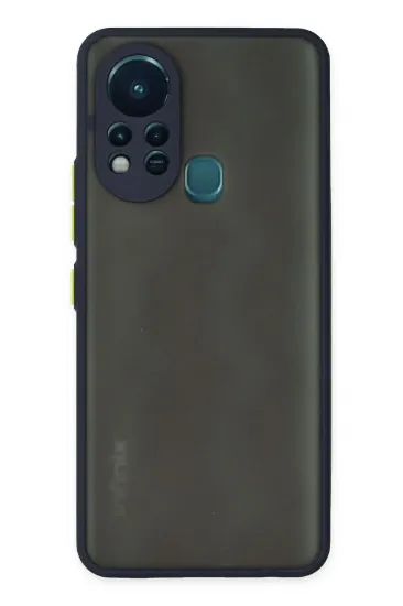Newface İnfinix Hot 11s Kılıf Montreal Silikon Kapak - Lacivert resmi