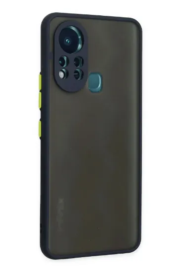 Newface İnfinix Hot 11s Kılıf Montreal Silikon Kapak - Lacivert resmi