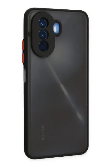Newface Huawei Nova Y70 Kılıf Montreal Silikon Kapak - Siyah resmi