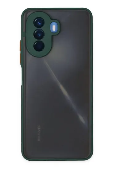 Newface Huawei Nova Y70 Kılıf Montreal Silikon Kapak - Yeşil resmi