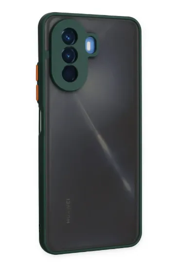 Newface Huawei Nova Y70 Kılıf Montreal Silikon Kapak - Yeşil resmi