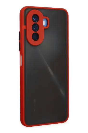Newface Huawei Nova Y70 Kılıf Montreal Silikon Kapak - Kırmızı resmi