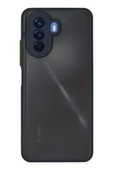 Newface Huawei Nova Y70 Kılıf Montreal Silikon Kapak - Lacivert resmi