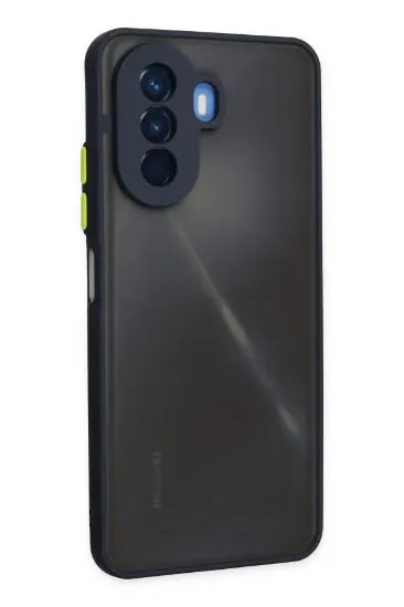 Newface Huawei Nova Y70 Kılıf Montreal Silikon Kapak - Lacivert resmi