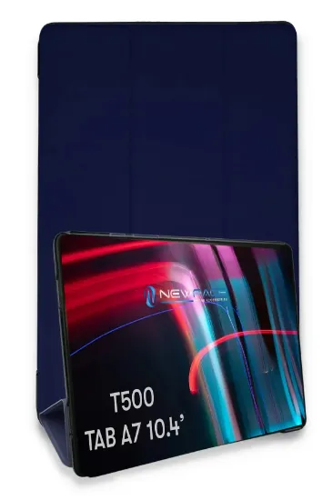 Newface Samsung Galaxy T500 Tab A7 10.4 Kılıf Tablet Smart Kılıf - Lacivert resmi