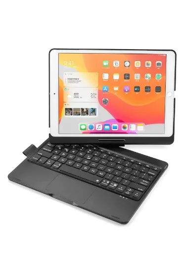 Newface iPad 5 Air 9.7 Kılıf Magic Dönen Klavyeli Tablet Kılıf - Siyah resmi