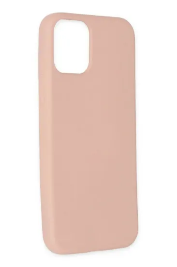 Newface iPhone 11 Pro Max Kılıf Nano içi Kadife Silikon - Pudra resmi