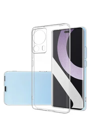 Newface Xiaomi Mi 13 Lite Kılıf Lüx Şeffaf Silikon resmi