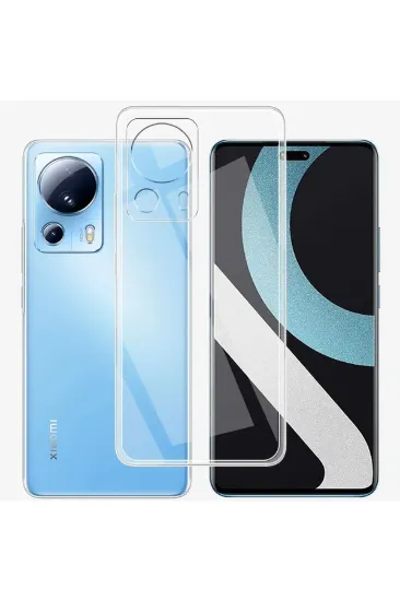 Newface Xiaomi Mi 13 Lite Kılıf Lüx Şeffaf Silikon resmi