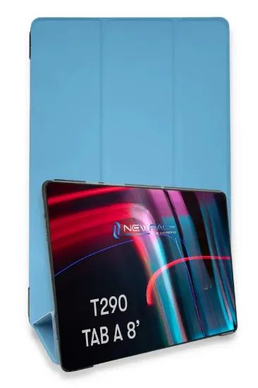 Newface Samsung Galaxy T290 Tab A 8 Kılıf Tablet Smart Kılıf - Mavi resmi