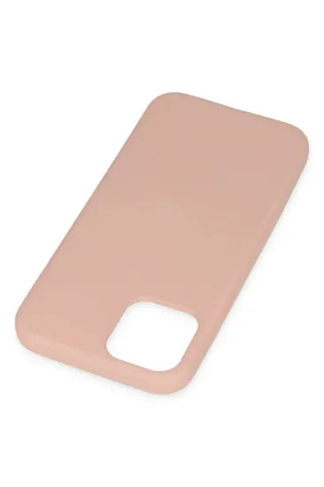 Newface iPhone 11 Pro Kılıf Nano içi Kadife Silikon - Pudra resmi